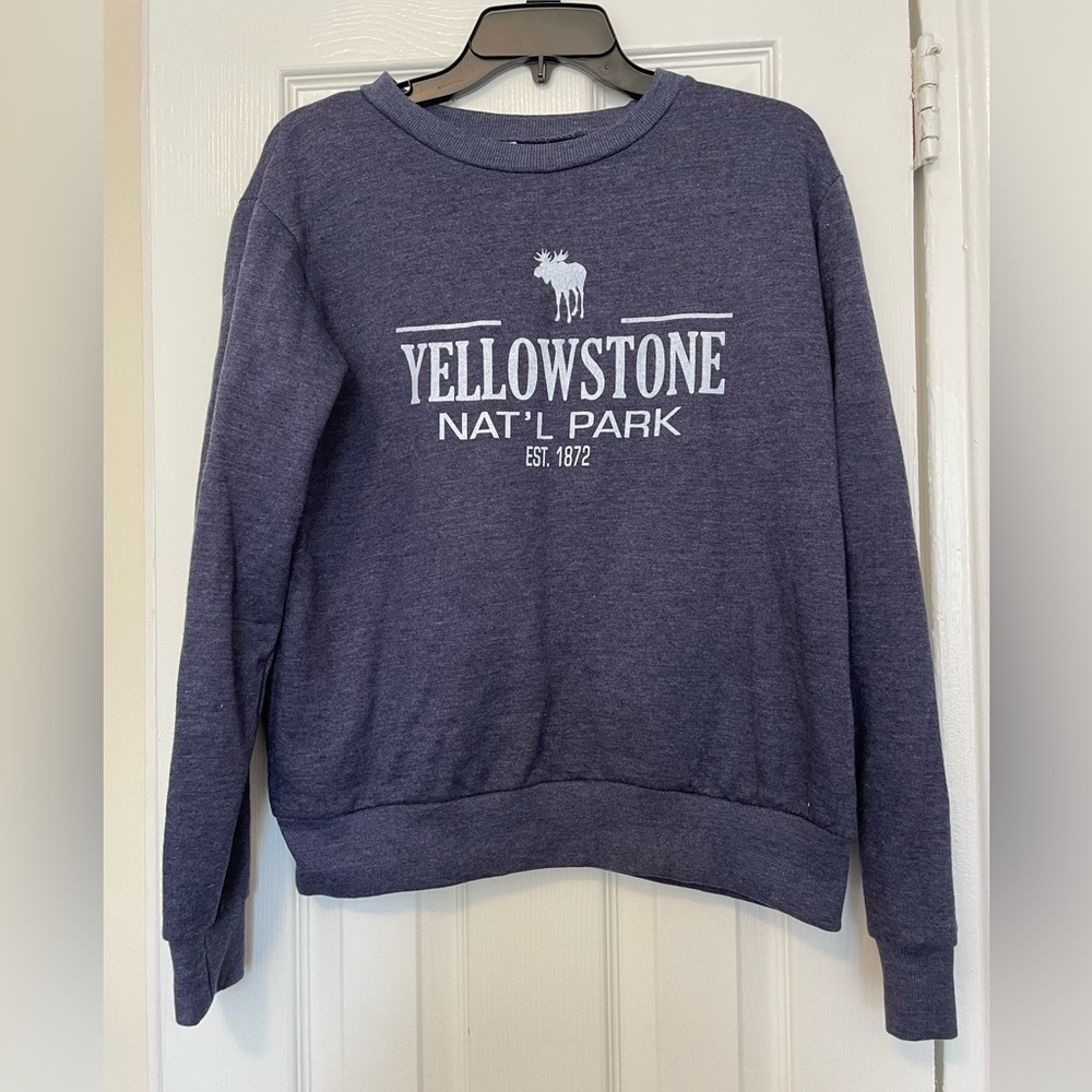 Navy Blue Yellowstone Crewneck Sweater